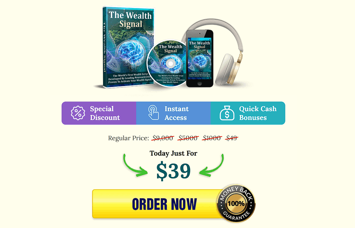 The Wealth Signal Order Now Page